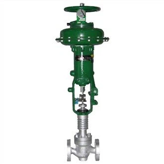 Pneumatski kontrolni ventil sa mehom sa jednim sjedištem